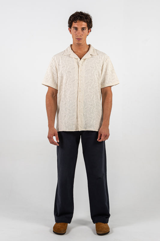 WHITE AMOEBA SHIRT